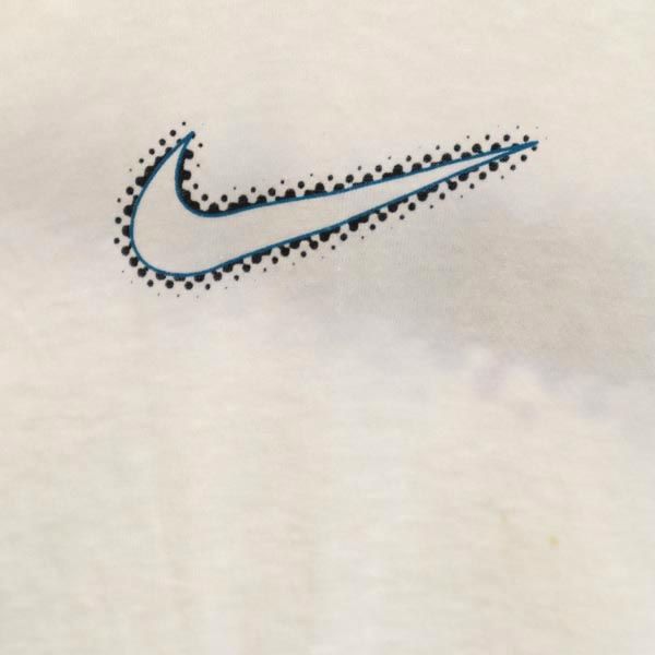 NIKE ナイキ 90s オールド USA製 バックプリント 半袖 Tシャツ M ホワイト系 メンズ