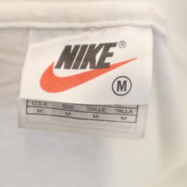 NIKE ナイキ 90s オールド USA製 バックプリント 半袖 Tシャツ M ホワイト系 メンズ