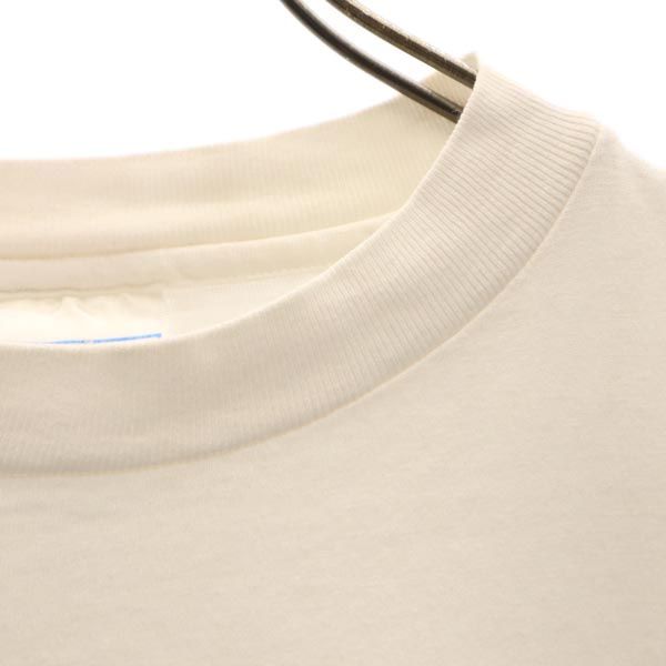 ヘインズ 90s オールド USA製 プリント 半袖 Tシャツ XXL ホワイト系 Hanes ビッグサイズ メンズ