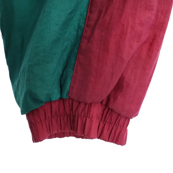 JCPenney ジェイシーペニー 80s ヴィンテージ USAオリンピック 長袖 ナイロンジャケット M グリーン×ボルドー 他 メンズ