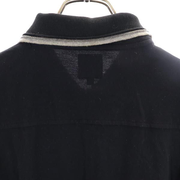 ck Calvin Klein シーケー カルバンクライン 半袖 ポロシャツ L ブラック 鹿の子 メンズ