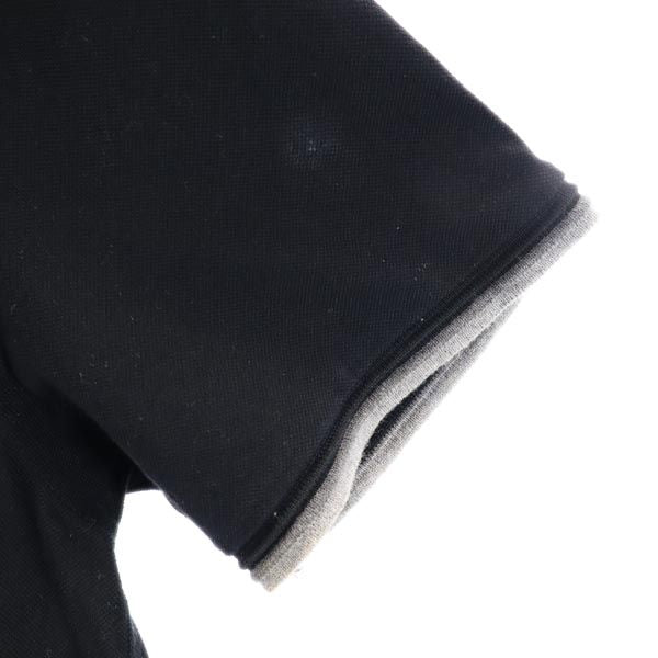 ck Calvin Klein シーケー カルバンクライン 半袖 ポロシャツ L ブラック 鹿の子 メンズ