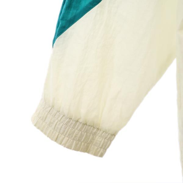 adidas アディダス 80s 万国旗タグ ヴィンテージ ナイロンジャケット M ホワイト系 フード メンズ