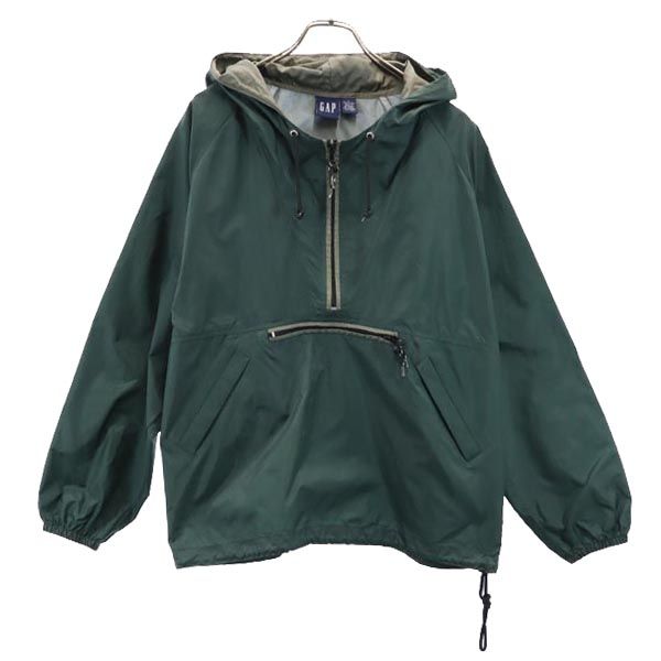 ギャップ オールド USA製 ナイロン マウンテンパーカー S 深緑 GAP レディース