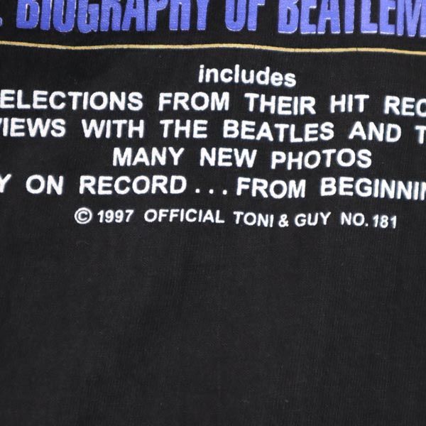 The Beatles ビートルズ 90s オールド バンT 両面プリント 半袖 Tシャツ ブラック メンズ