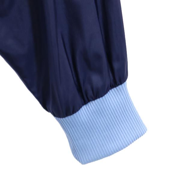 アディダス 80s ヴィンテージ トレフォイルロゴ ジップジャケット M 青系 adidas ウインドブレーカー メンズ