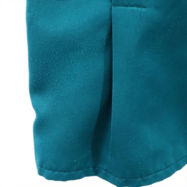 Beth 80s ヴィンテージ 半袖 ボーリング シャツ グリーン系 オープンカラー レディース