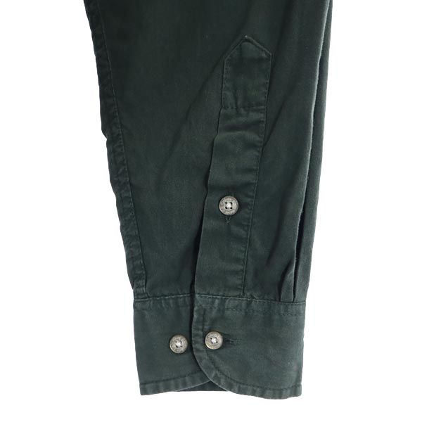 Calvin klein Jeans カルバンクラインジーンズ 90s オールド 長袖 シャツ S 緑系 メンズ