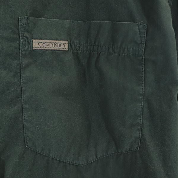 Calvin klein Jeans カルバンクラインジーンズ 90s オールド 長袖 シャツ S 緑系 メンズ