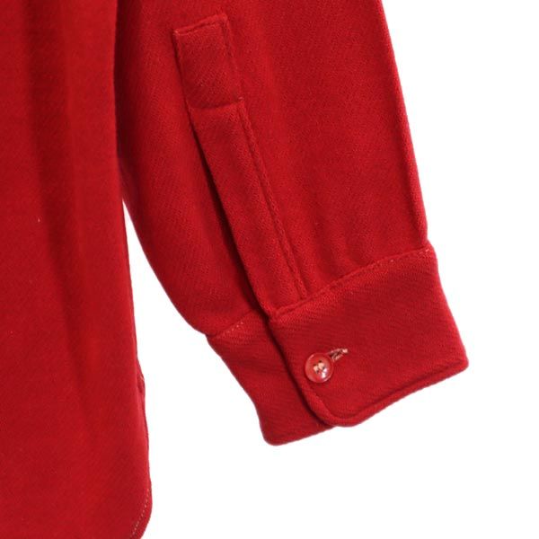 BRENT ブレント 40s ヴィンテージ 三角マチ 長袖 シャツ 15.5 レッド レディース