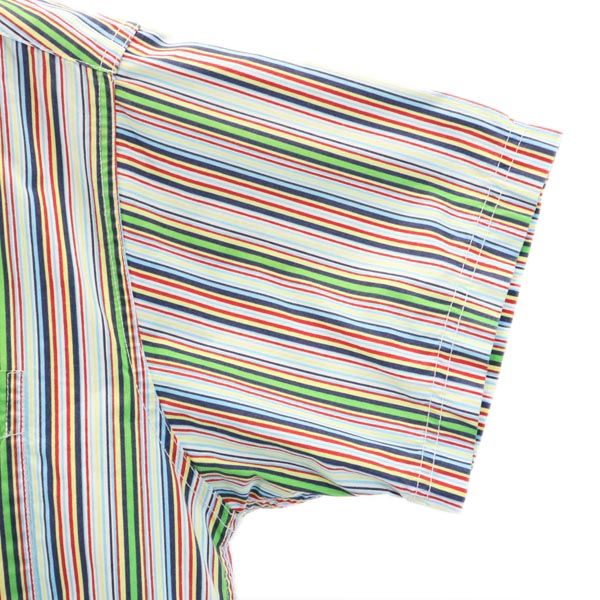 Tommy Jeans トミー ジーンズ 90s オールド フラッグタグ ストライプ柄 半袖 シャツ S TOMMY HILFIGER メンズ