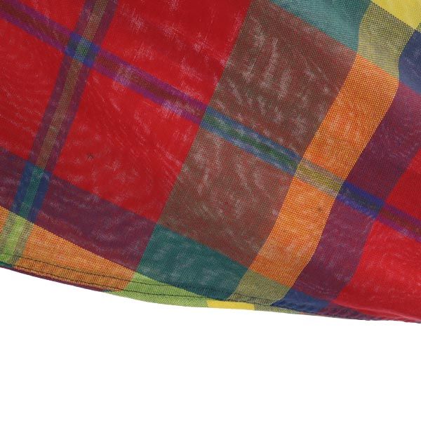 SEARSROEBUCK シアーズローバック 80s ヴィンテージ 緑タグ チェック柄 長袖 ボタンダウンシャツ L 赤系 メンズ