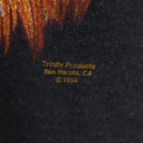 TENNESSEE RIVER テネシーリバー 90s オールド USA製 ライオン柄 プリント 半袖 Tシャツ M ブラック系 メンズ