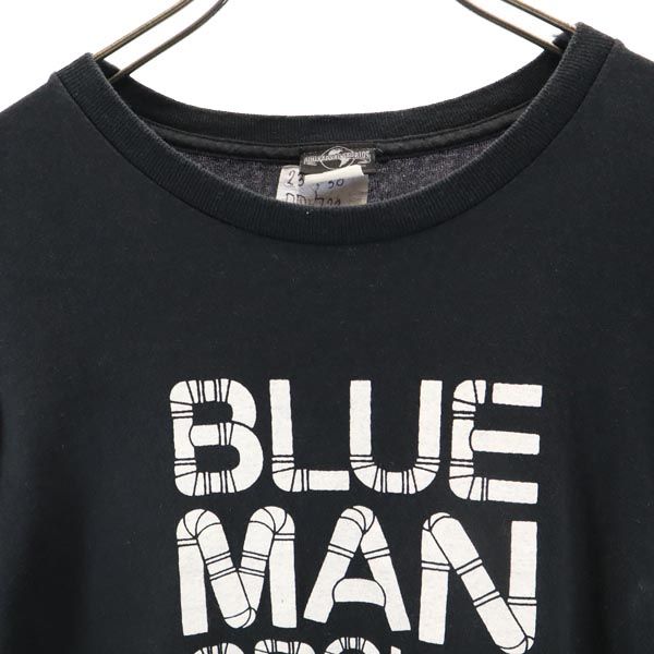 UNIVERSAL STUDIOS BLUE MAN GROUP ユニバーサルスタジオ 90s オールド ブルーマングループ プリント 半袖 Tシャツ XL ブラック メンズ