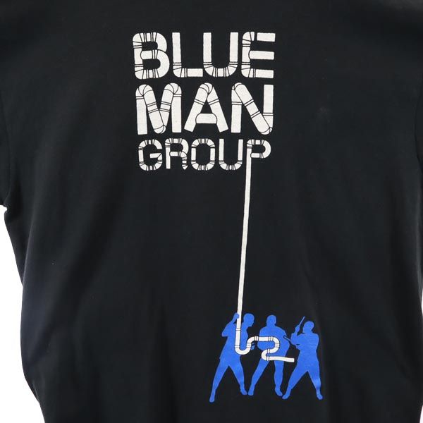 UNIVERSAL STUDIOS BLUE MAN GROUP ユニバーサルスタジオ 90s オールド ブルーマングループ プリント 半袖 Tシャツ XL ブラック メンズ