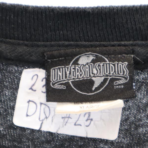 UNIVERSAL STUDIOS BLUE MAN GROUP ユニバーサルスタジオ 90s オールド ブルーマングループ プリント 半袖 Tシャツ XL ブラック メンズ