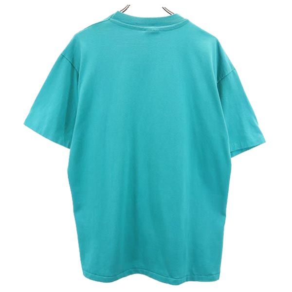 Hanes ヘインズ 80s ヴィンテージ USA製 プリント 半袖 Tシャツ XL グリーン系 メンズ