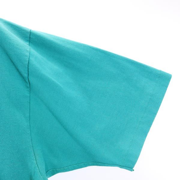 Hanes ヘインズ 80s ヴィンテージ USA製 プリント 半袖 Tシャツ XL グリーン系 メンズ