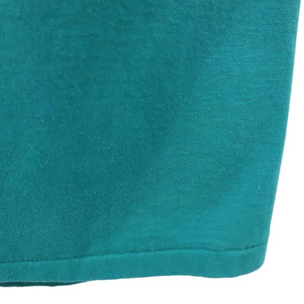 Hanes ヘインズ 80s ヴィンテージ USA製 プリント 半袖 Tシャツ XL グリーン系 メンズ