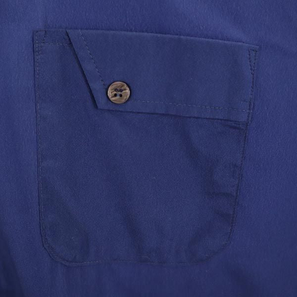 D'Avila 70s ヴィンテージ USA製 半袖 シャツ L ネイビー メンズ