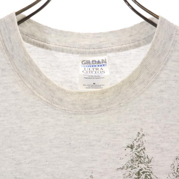GILDAN ギルダン プリント 半袖 Tシャツ M グレー系 メンズ