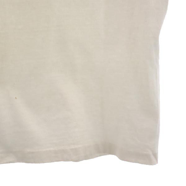 Hanes ヘインズ 80s ヴィンテージ USA製 プリント 半袖 Tシャツ L ホワイト系 メンズ