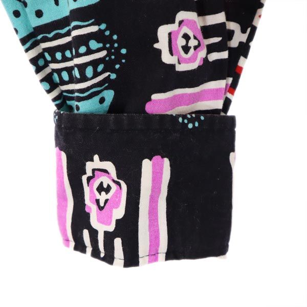 Wrangler ラングラー 90s オールド USA製 総柄 長袖 ボタンダウンシャツ 15 1/2-33 ウエスタン風 メンズ