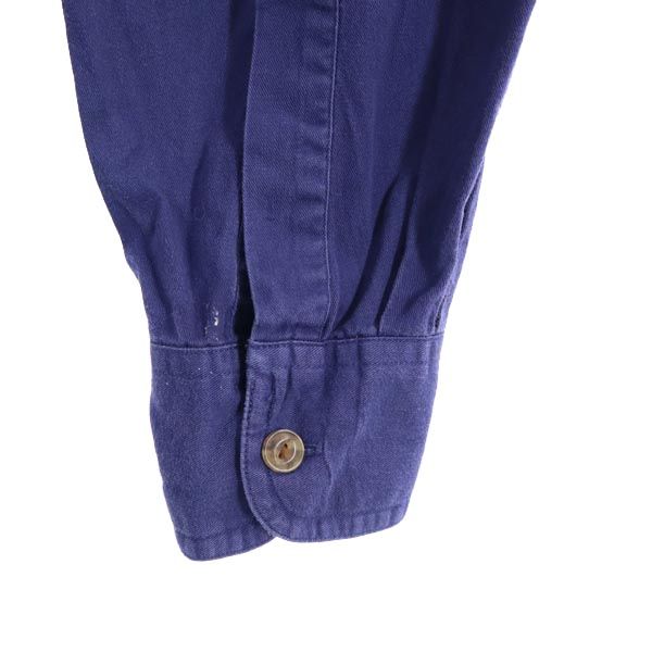 チャップスラルフローレン 80s ヴィンテージ 長袖 ボタンダウンシャツ L ネイビー CHAPS RALPH LAUREN メンズ