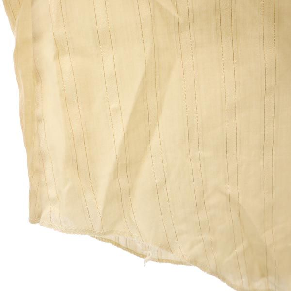 エイチバーシー 70s ヴィンテージ ラメ ストライプ 長袖 ウエスタンシャツ 15 1/2-35 ベージュ系 H BAR C メンズ