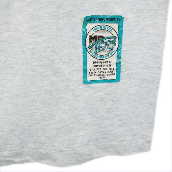 OLD オールド 90s プリント 半袖 Tシャツ グレー系 メンズ