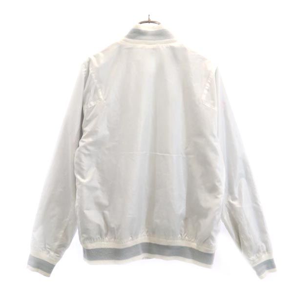 NIKE ナイキ 長袖 ジャケット M ホワイト×グレー バスケットウェア 裏メッシュ メンズ