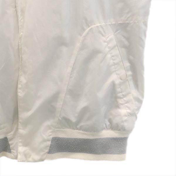 NIKE ナイキ 長袖 ジャケット M ホワイト×グレー バスケットウェア 裏メッシュ メンズ