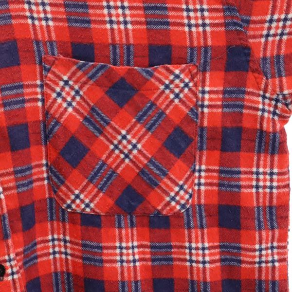 WILDERNESS ウィルダネス 90s オールド チェック柄 長袖 シャツ L レッド系 メンズ