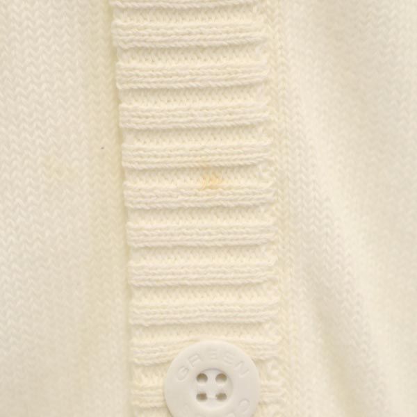 GREENCLUBS グリーンクラブ ROAD RUNNER バック刺繍 ニットベスト 3 ホワイト系 メンズ