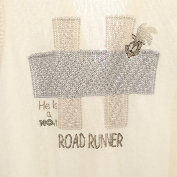 GREENCLUBS グリーンクラブ ROAD RUNNER バック刺繍 ニットベスト 3 ホワイト系 メンズ