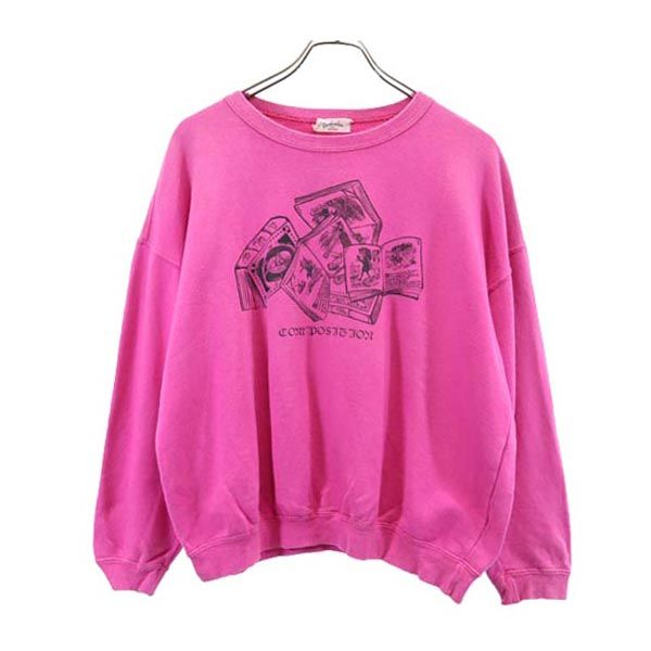 ケンゾー オールド 長袖 スウェット トレーナー 38 ピンク KENZO レディース