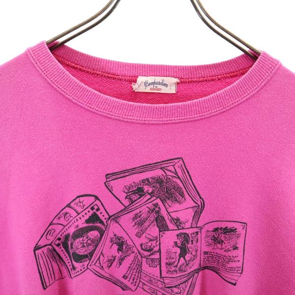 ケンゾー オールド 長袖 スウェット トレーナー 38 ピンク KENZO レディース