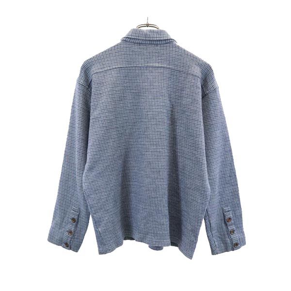 BURTON バートン オールド タッターソールチェック柄 長袖 シャツ風 ジャケット L 青系 メンズ