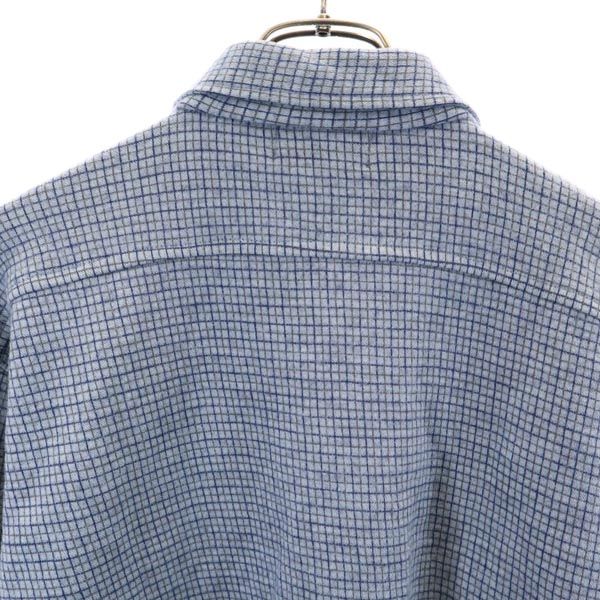 BURTON バートン オールド タッターソールチェック柄 長袖 シャツ風 ジャケット L 青系 メンズ