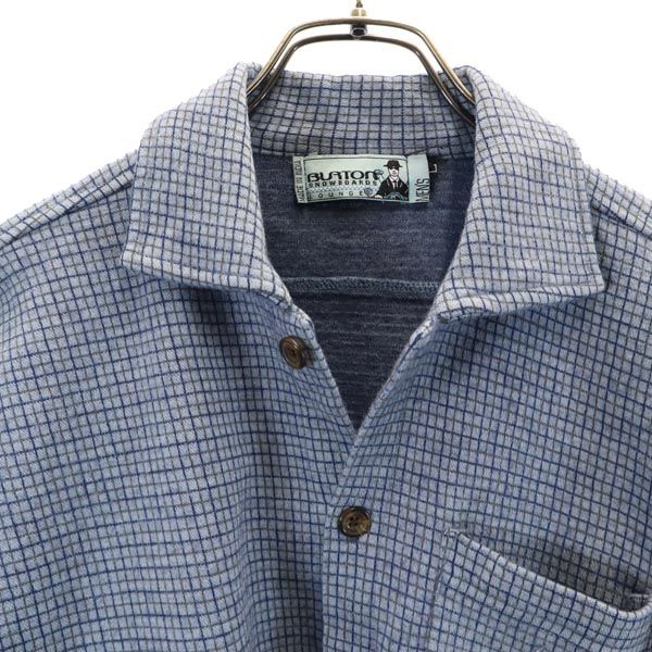 BURTON バートン オールド タッターソールチェック柄 長袖 シャツ風 ジャケット L 青系 メンズ