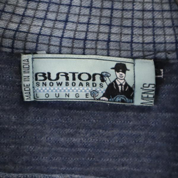 BURTON バートン オールド タッターソールチェック柄 長袖 シャツ風 ジャケット L 青系 メンズ