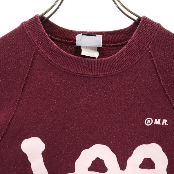 Lee リー 90s オールド USA製 長袖 スウェット トレーナー M ブラウン系 メンズ