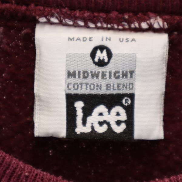 Lee リー 90s オールド USA製 長袖 スウェット トレーナー M ブラウン系 メンズ