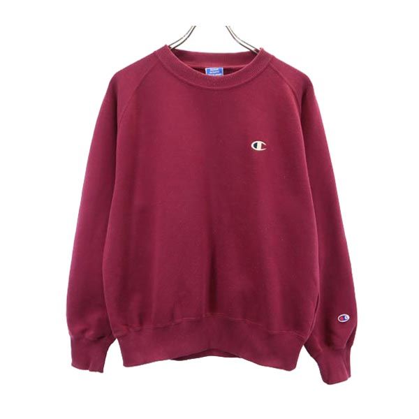 Champion チャンピオン 長袖 スウェット トレーナー M レッド系 メンズ