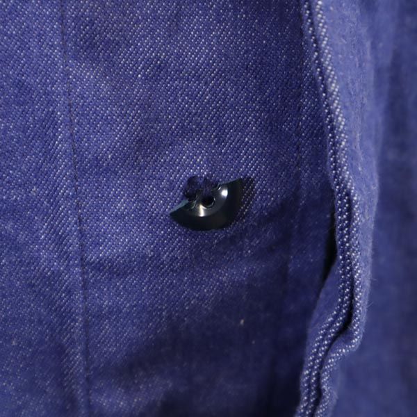 SPILAG 長袖 ユーロ カバーオール デニムジャケット 54 インディゴ ジージャン メンズ