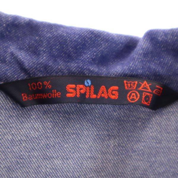 SPILAG 長袖 ユーロ カバーオール デニムジャケット 54 インディゴ ジージャン メンズ