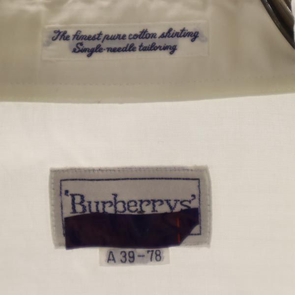 Burberrys バーバリーズ 90s オールド 長袖 シャツ 39 ホワイト系 メンズ