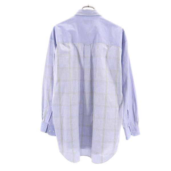 CHAPS RALPH LAUREN チャップスラルフローレン オールド 総柄 長袖 シャツ 16 ブルー系 メンズ