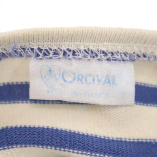 ORCIVAL オーシバル フランス製 ボーダー 長袖 Tシャツ 1 ホワイト系 バスクシャツ ロンT レディース
