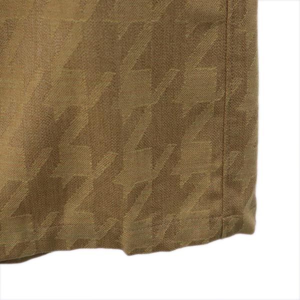 Pierre Cardin ピエールカルダン ウール 千鳥格子 長袖 シャツ L ブラウン系 メンズ